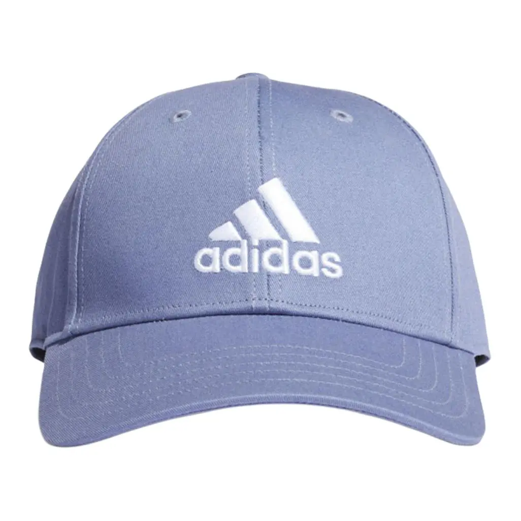 adidas Embroidered Cotton Sports Baseball Cap Purple