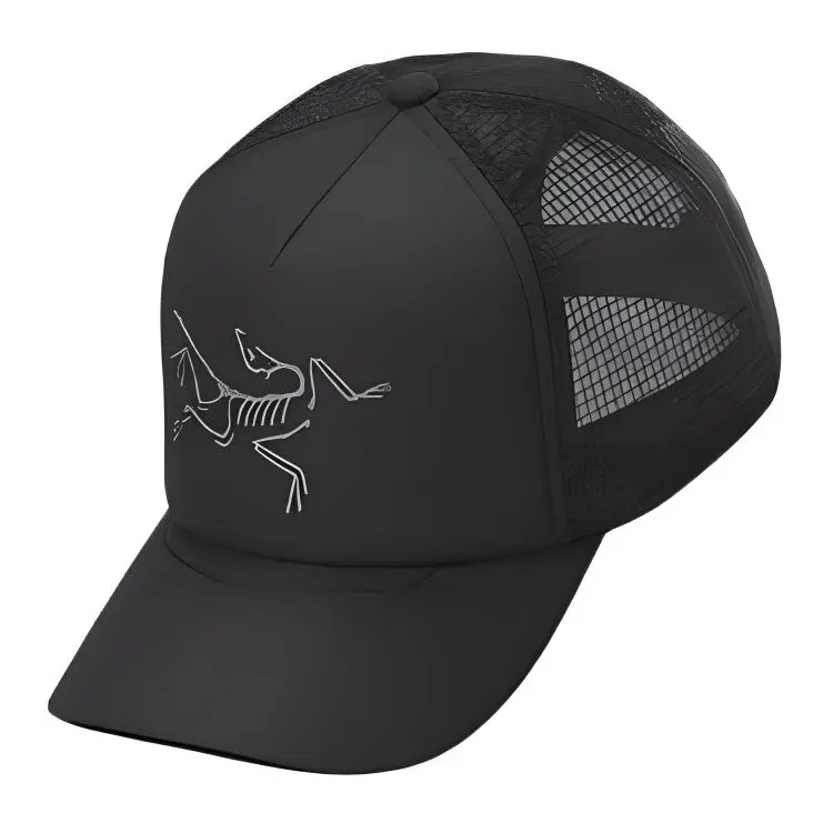 Arc'teryx Polyester Baseball Caps Unisex Black