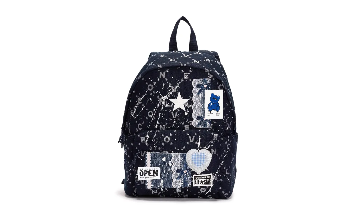 Converse Polyester Backpack Unisex Navy Blue