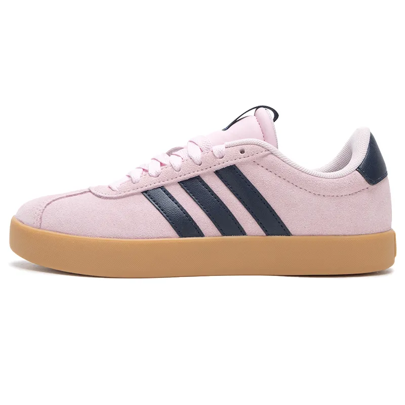 Adidas VL COURT 3.0 Breathable Low top Skateboard Shoes Women's Pink Black