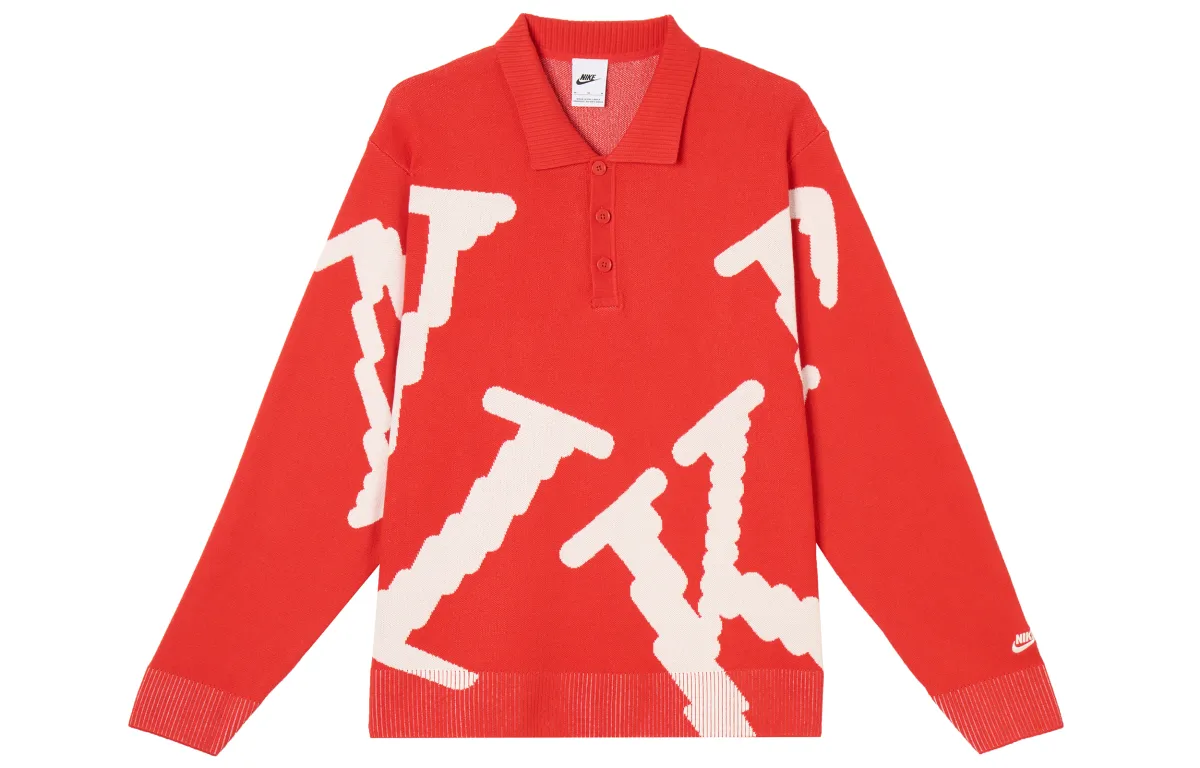 Nike Rugby Jerseys Men's Red Lapel Moderate