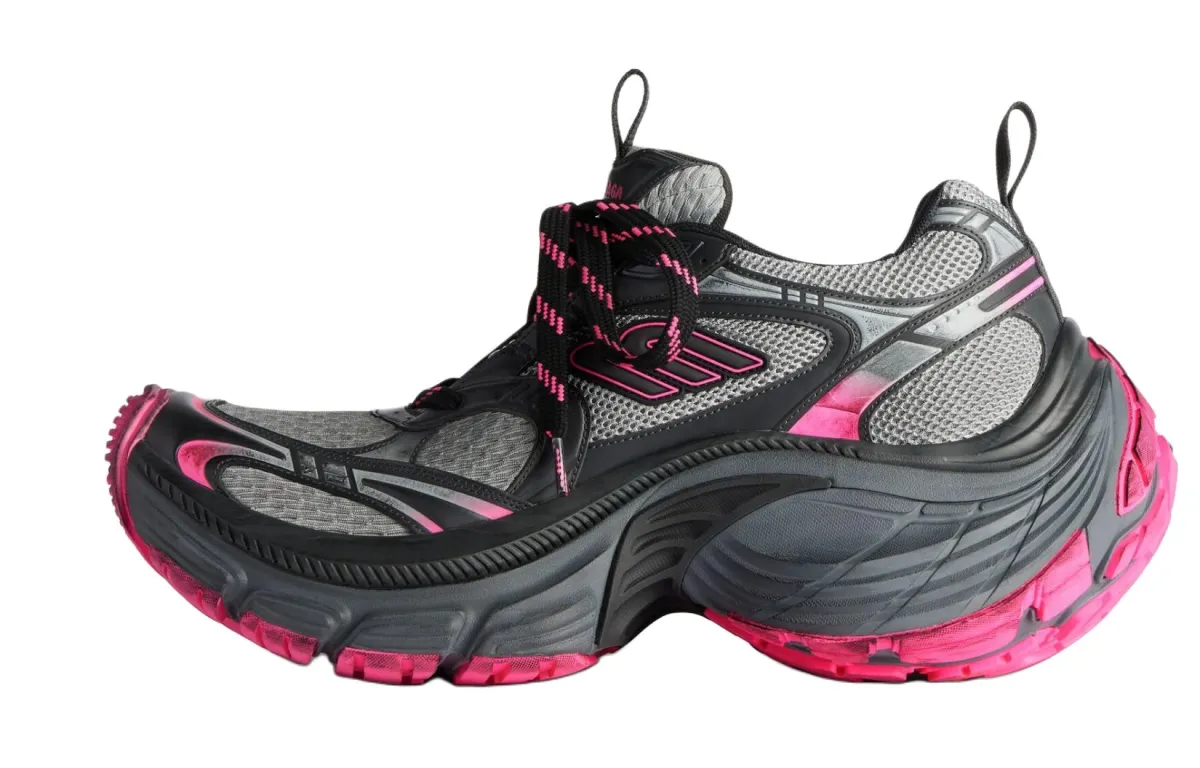 Balenciaga 10XL Low top Chunky Sneakers Women's Black Pink