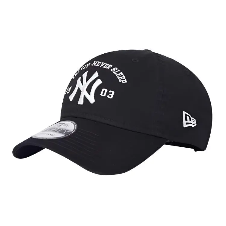 New Era Cotton Baseball Caps Unisex Black