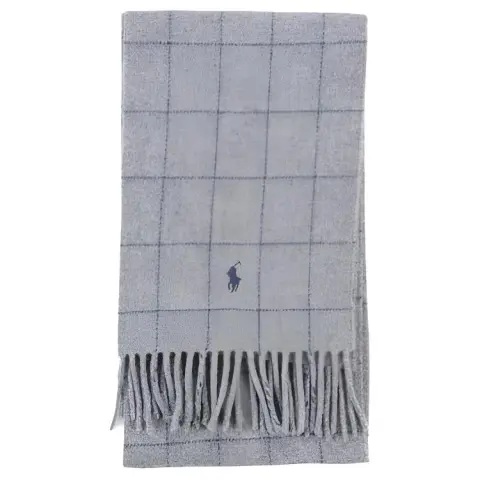 Polo Ralph Lauren Wool, Nylon Knit Scarves Women's Gray