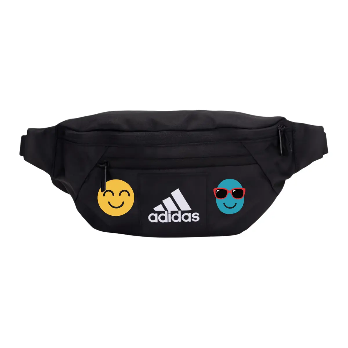 Adidas Fabric Crossbody Bag, Shoulder Bag Fanny Packs Unisex Black