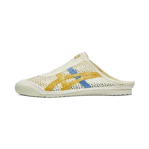 Onitsuka Tiger MEXICO 66 SABOT Mesh Slide Slippers Unisex Beige/Yellow