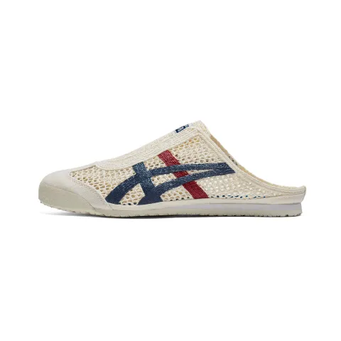 Onitsuka Tiger MEXICO 66 SABOT Closed Toe Slippers Unisex Beige/Blue