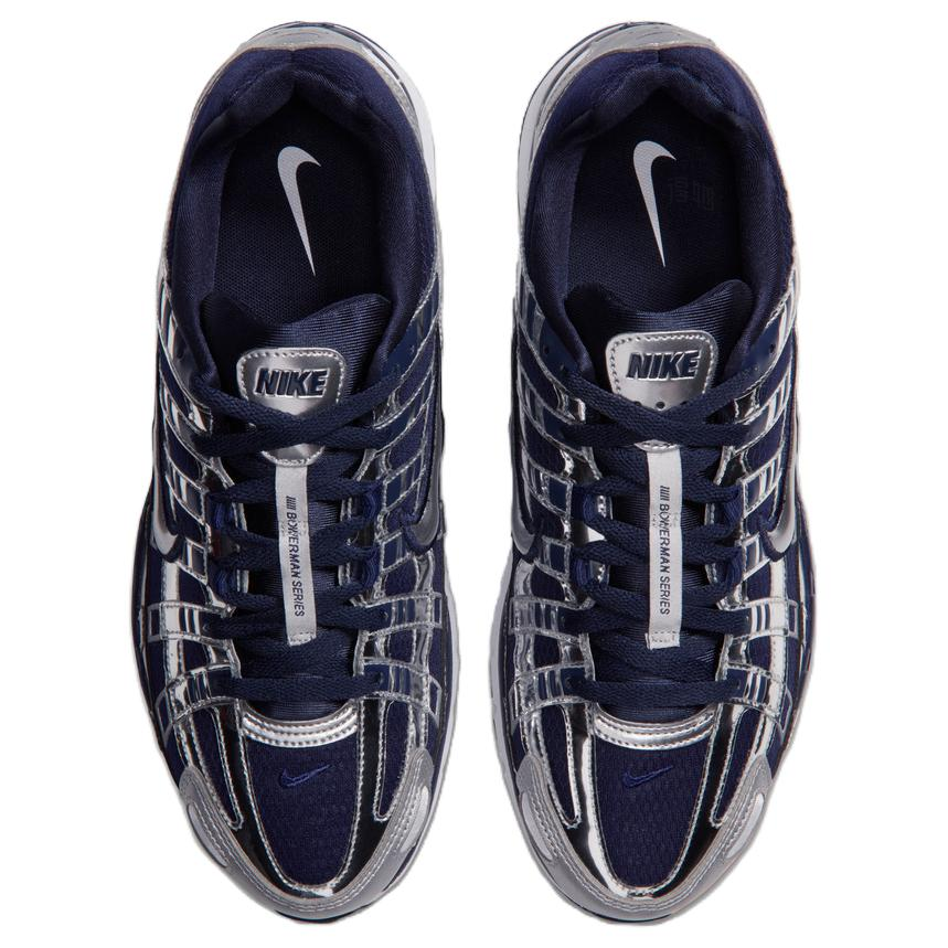 Мужские кроссовки Nike P-6000 (сине-серебристые) — Синийсеребристый — фото 3