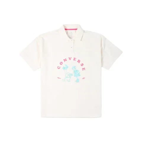 Converse NOSTALGIAOVER Polo Shirt Women's White