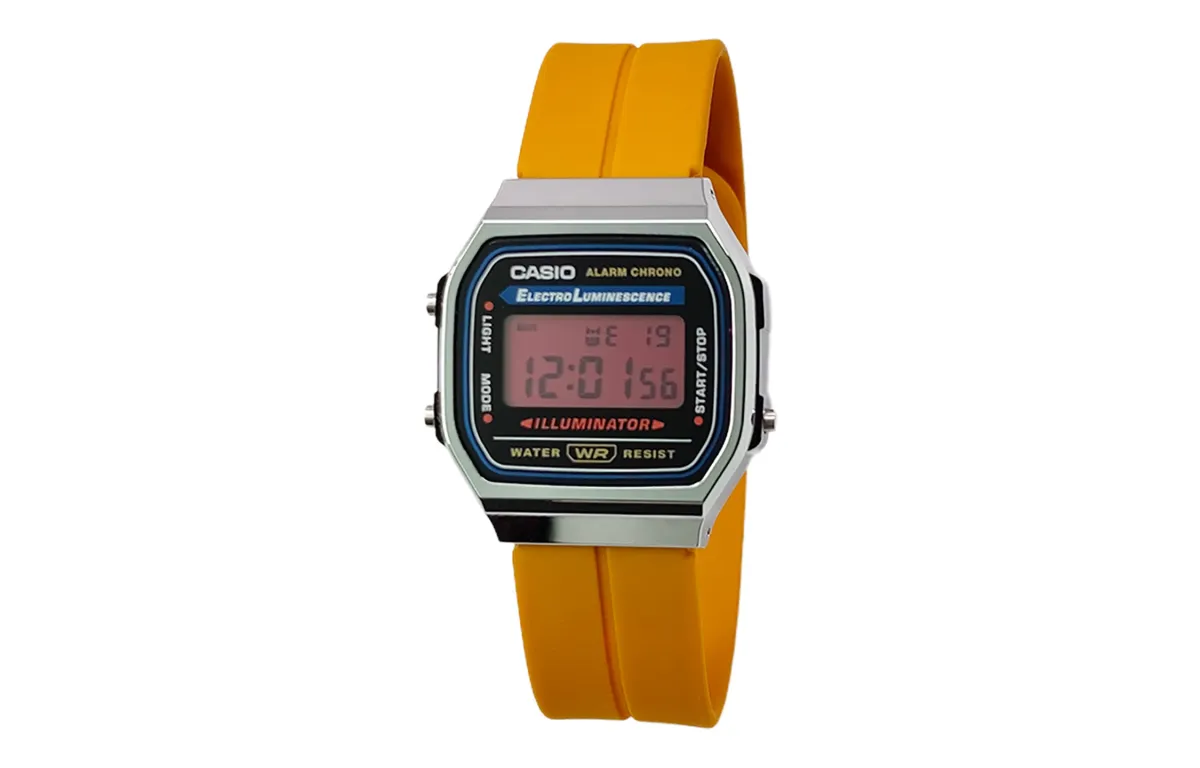 CASIO Custom Collection Quartz Movement Silicone Strap Watch Men's Watches Black Dial