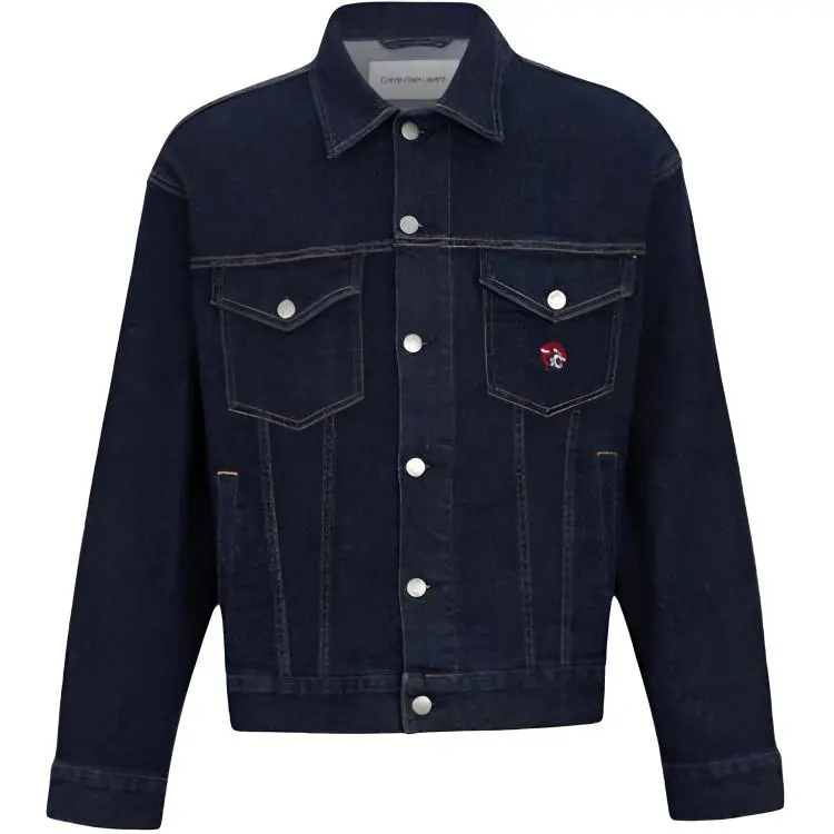 CALVIN KLEIN Denim Jacket Men's Dark Blue