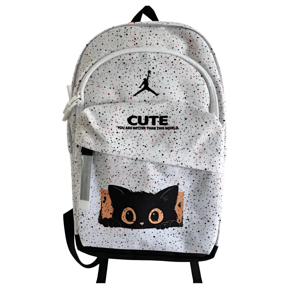 Jordan Polyester Backpack Large Capacity Unisex Baby's Breath