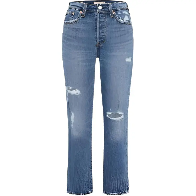 Levi's Jeans Women's Blue Moderate Straight Fit Pants
