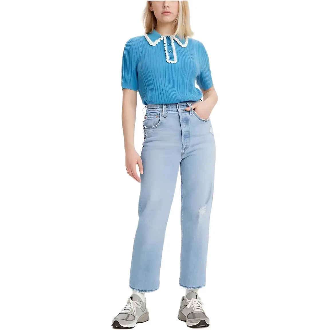 Levi's Jeans Women's Light Blue Moderate Straight Fit Pants