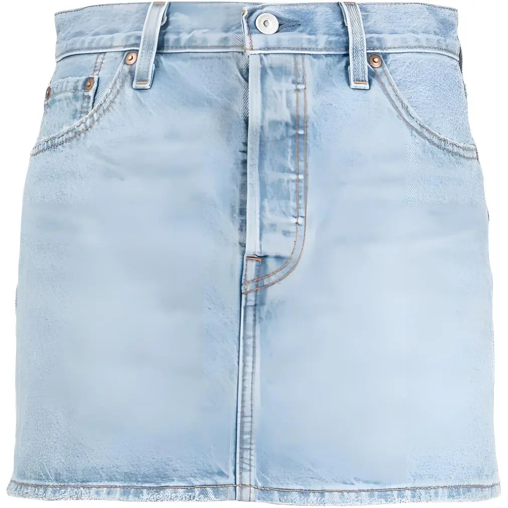 Levis mid-rise denim skirt