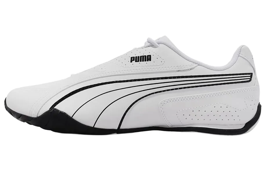 PUMA Redon Bungee Artificial Leather Breathable Low-top Casual Shoes Unisex White