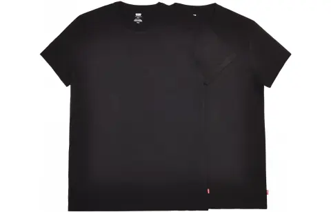 Levi's T-Shirts Men's Black Crew Neck Moderate Straight Fit