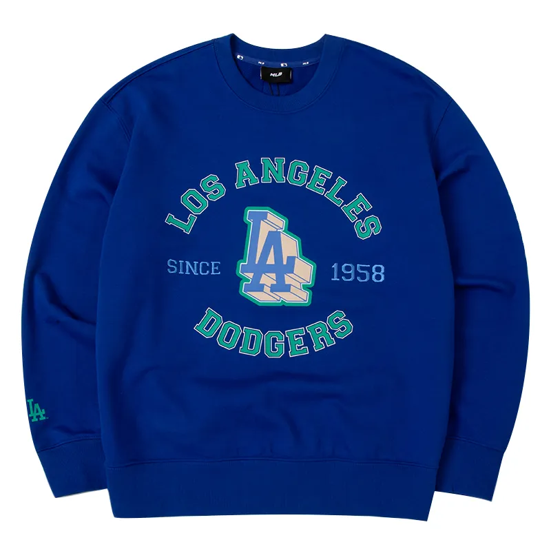 MLB Sweatshirts Unisex Royal Blue Crew Neck Moderate