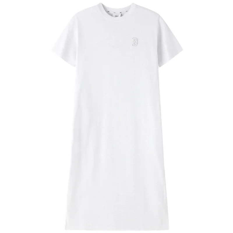 MLB New York Yankees SS23 Short Sleeved Dress Women's Light Gray