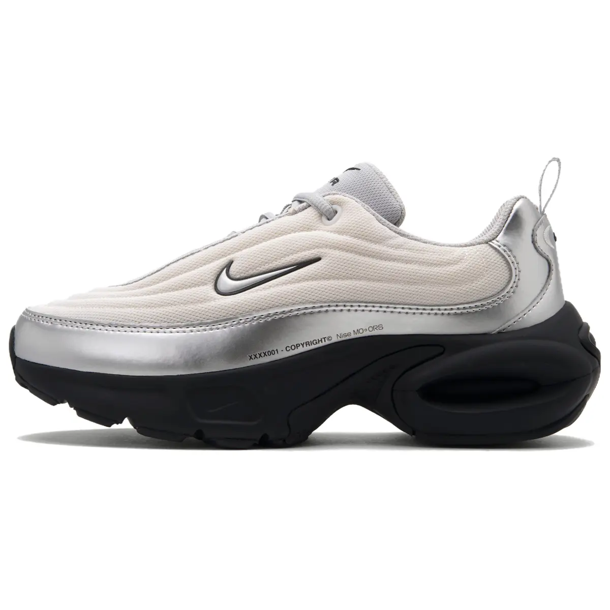 Nike Air Max Portal Cushioning Abrasion-Resistant Cushioning, Wear-Resistant Low-top Running Shoes Women's Silver Black