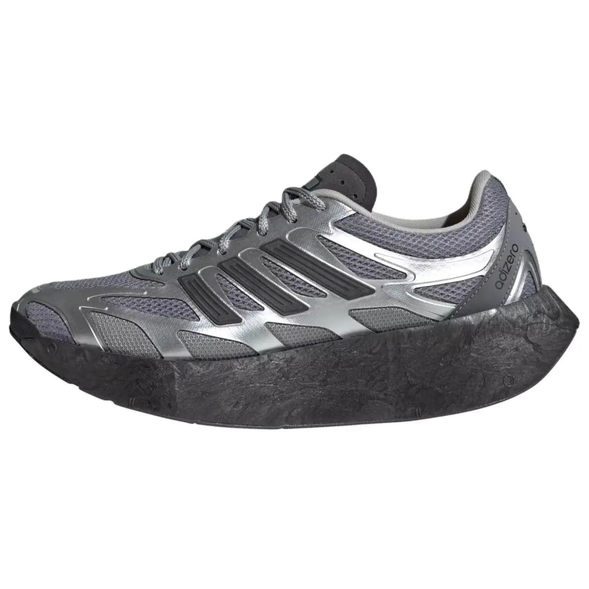 Adidas Adizero Aruku Fabric Low top Running Shoes Unisex Metallic Silver