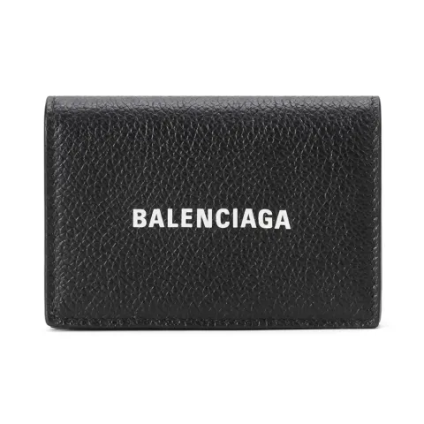 Balenciaga Cash Cow Leather Wallet Mini Men's Black/White