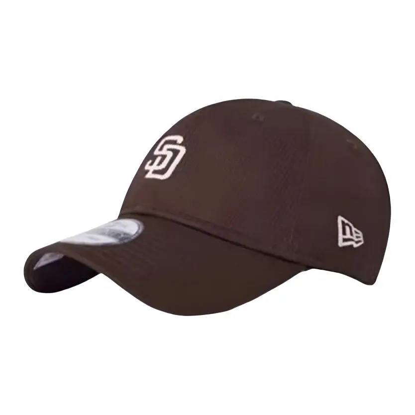 New Era Cotton Baseball Caps Unisex Dark Brown