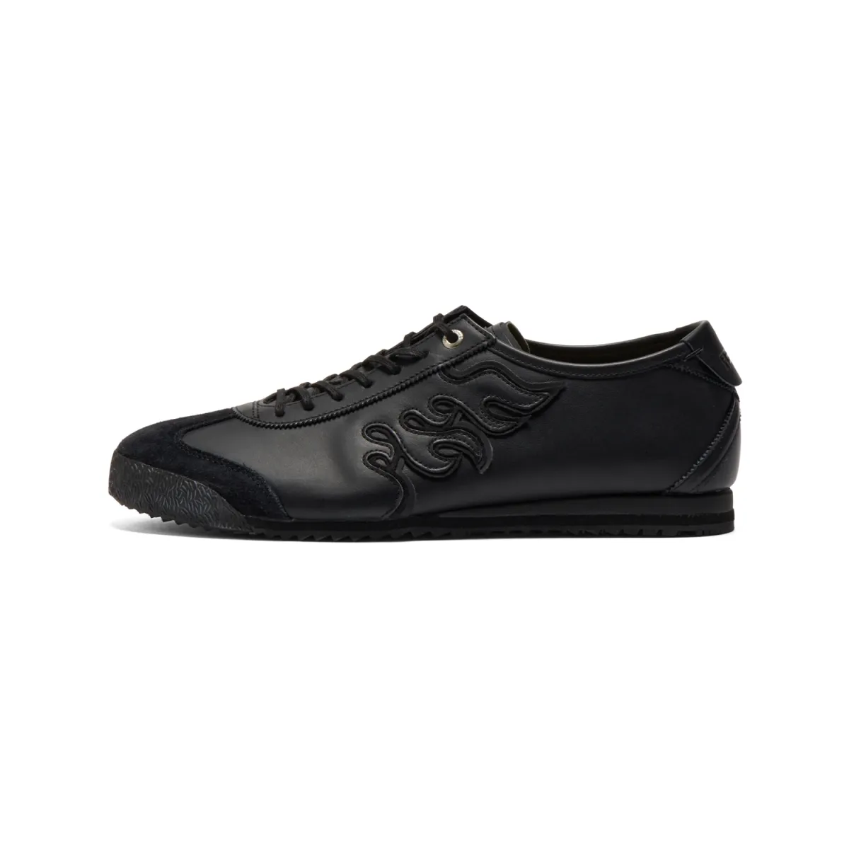 Onitsuka Tiger MEXICO 66 FIRE Slip-Resistant Abrasion-Resistant Low-top Casual Shoes Unisex Black