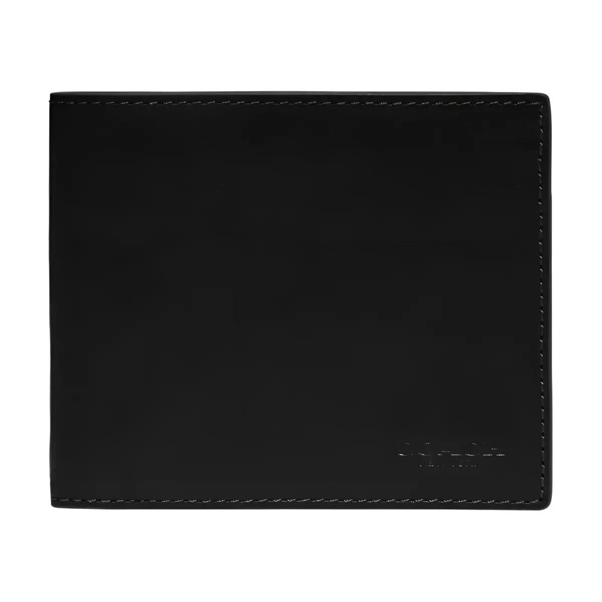 COACH 3 IN 1 Wallet Refined Calfskin Leather 3 in 1 Card Holder, Wallet Men's Black