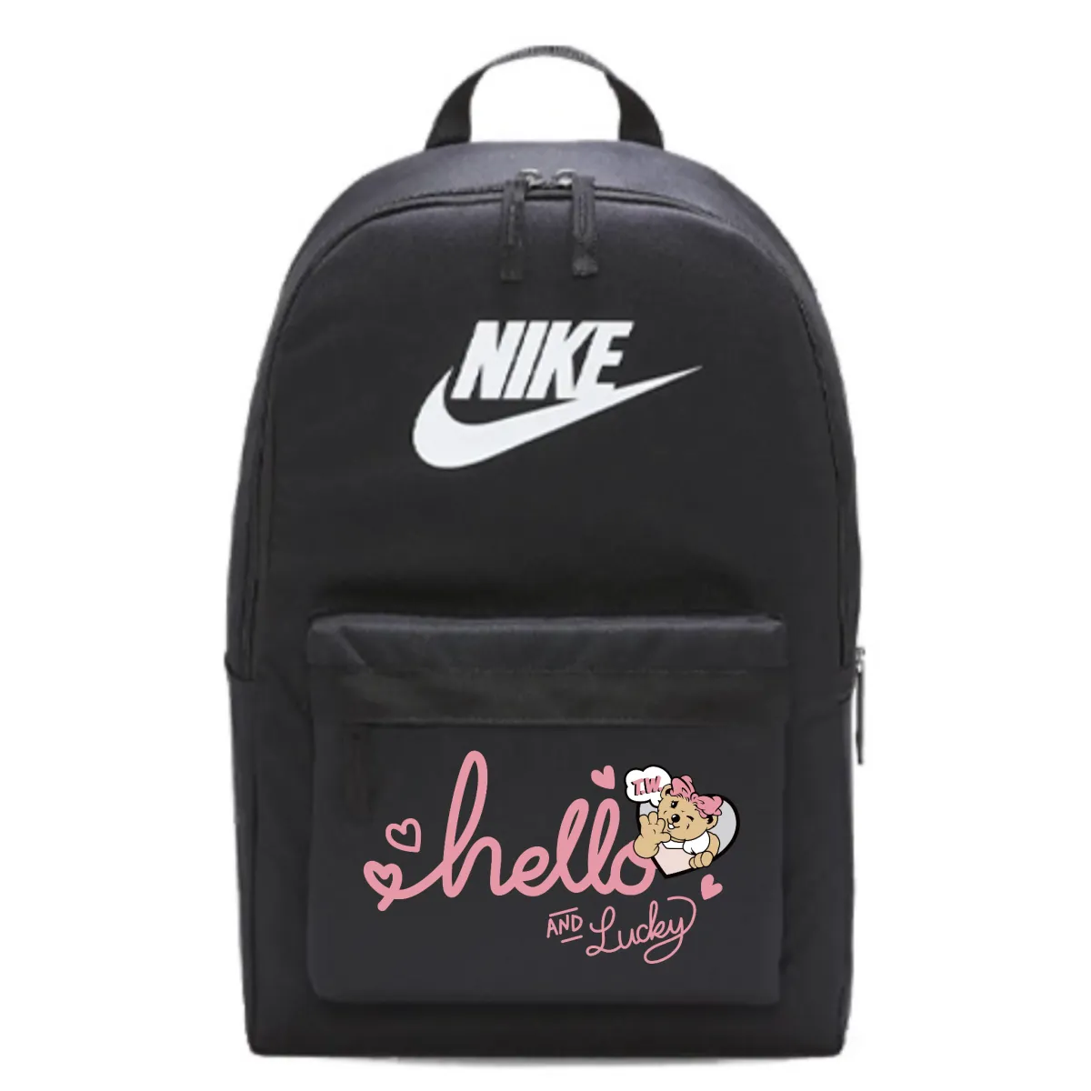Nike Fabric Backpack Backpacks Unisex Black