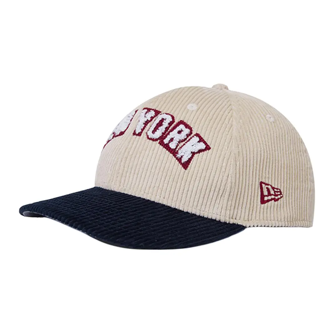 New Era Cotton Baseball Caps Unisex Ivory White And Marine Blue
