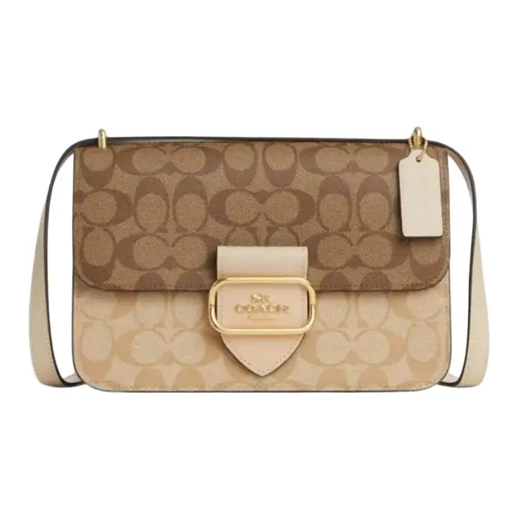 COACH Large Morgan 26 Square Crossbody In Blocked Signature Canvas