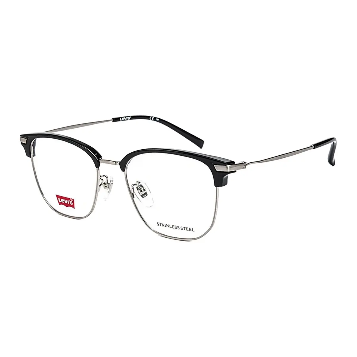 Levi's Plate Browline Eyeglass Frames Unisex Multicolor