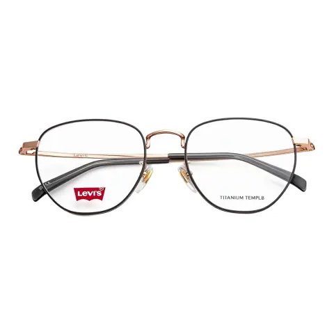 Levi's Titanium Material Irregular Shape Eyeglass Frames Unisex Black