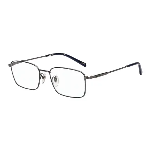 Levi's Alloy Square Eyeglass Frames Men's Dark Gray