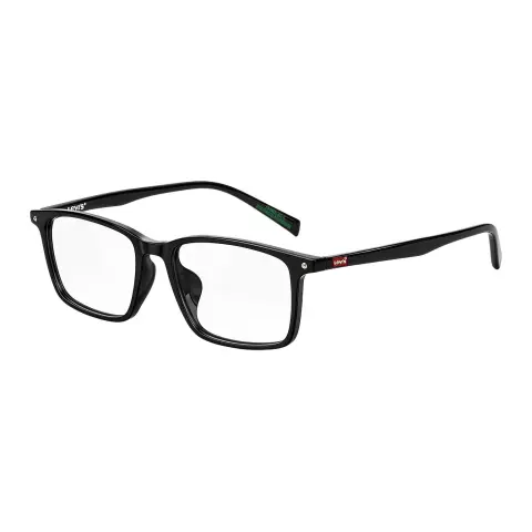 Levi's Plate Rectangular Eyeglass Frames Unisex Black