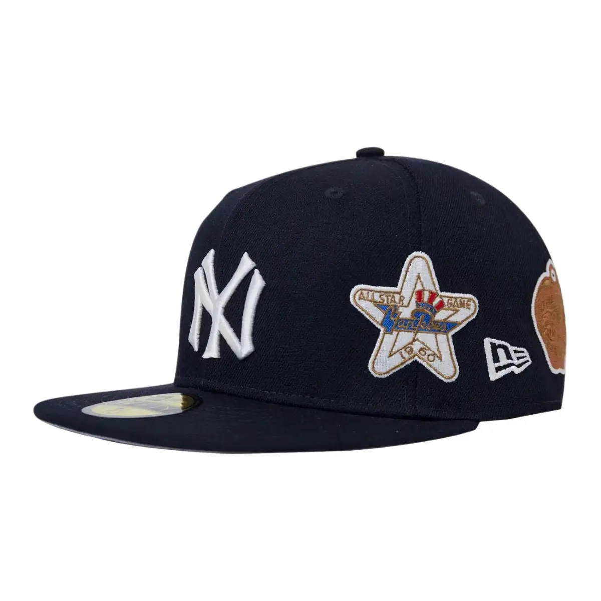 New Era 59FIFTY Cotton Polyester Baseball Caps Unisex Navy Blue