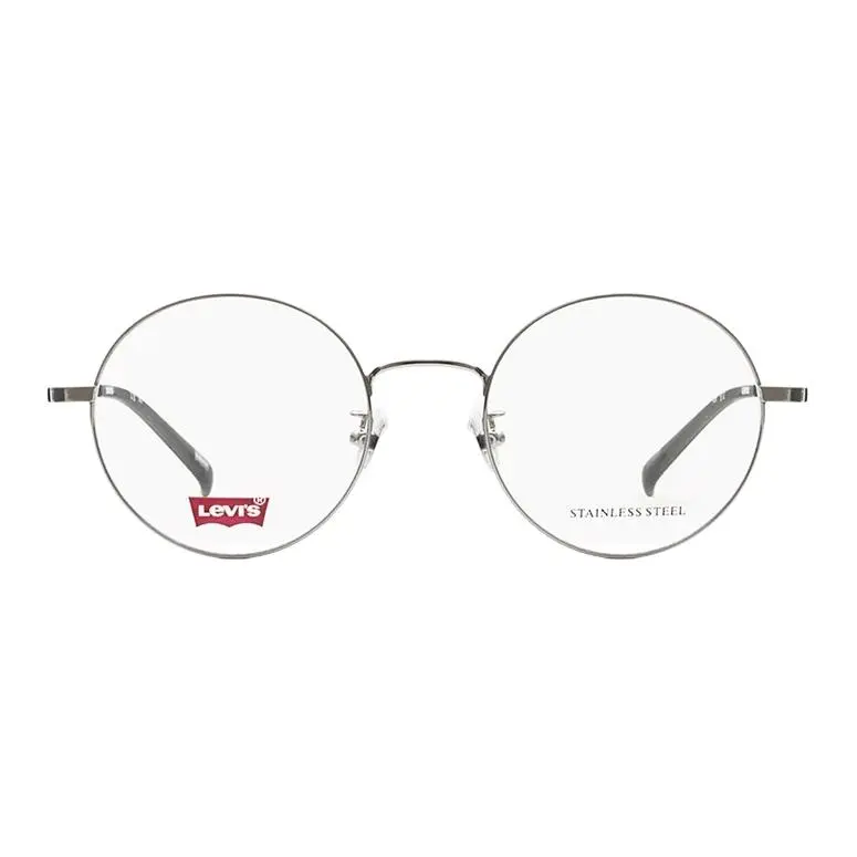 Levi's Alloy Round Eyeglass Frames Unisex Silver Gray/Black/Rose Gold