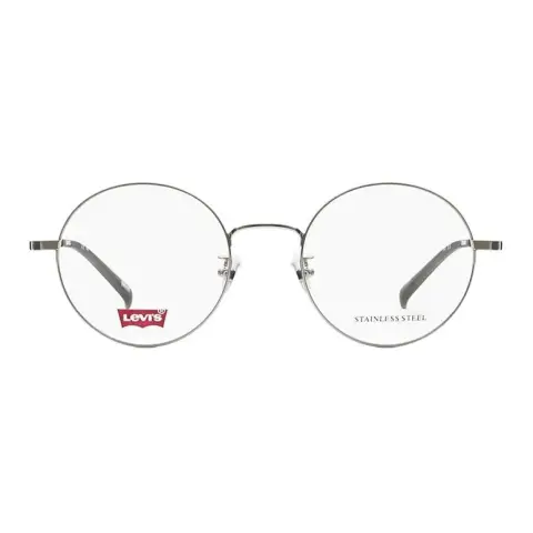 Levi's Alloy Round Eyeglass Frames Unisex Silver Gray/Black/Rose Gold