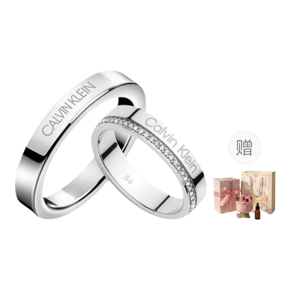 CALVIN KLEIN 316L Stainless Steel Individual, Trendy, Premium Aesthetic, Versatile Ring Unisex Silver