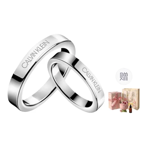 CALVIN KLEIN 316L Stainless Steel Niche, Trendy, Premium Aesthetic Versatile Ring Unisex Silver