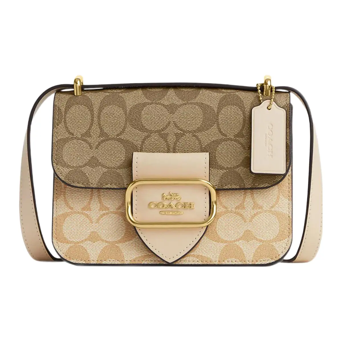 COACH Morgan 18 Square Crossbody In Blocked Signature Canvas