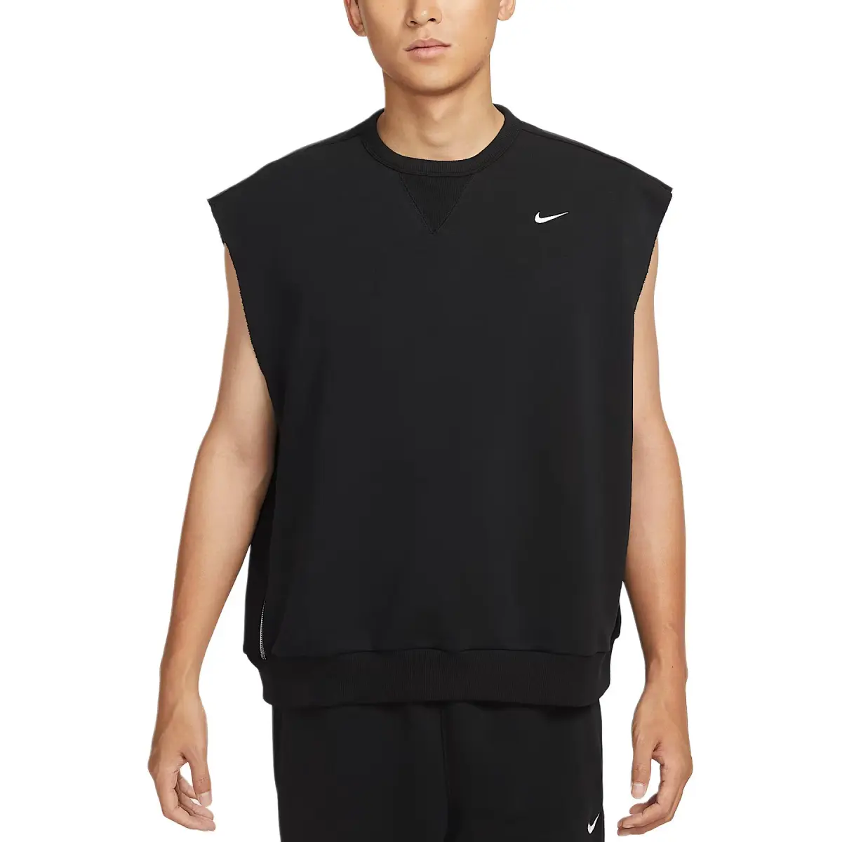 Nike Dri-Fit Tank Tops Men's Black/Light Ivory White Crew Neck Moderate Other
