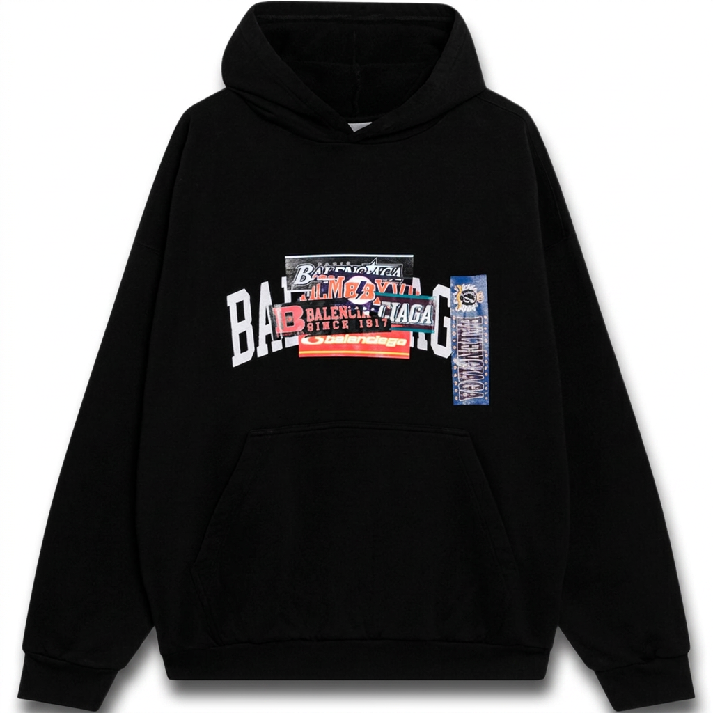 Мужское худи Balenciaga FW26 (черное)