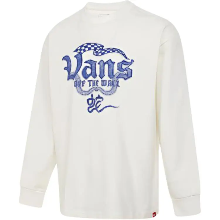 Vans T-Shirts Unisex White Crew Neck Moderate Straight Fit