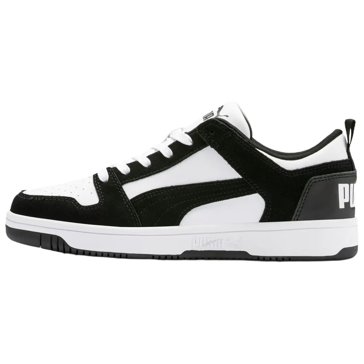 PUMA Rebound Layup Low top Skateboard Shoes Unisex Black White
