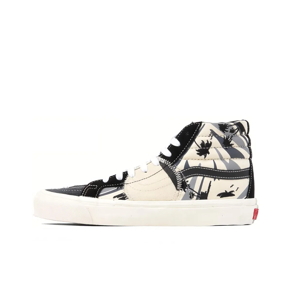 Vans SK8 BRICOLAGE LX Lightweight High-top Skateboard Shoes Unisex Black White