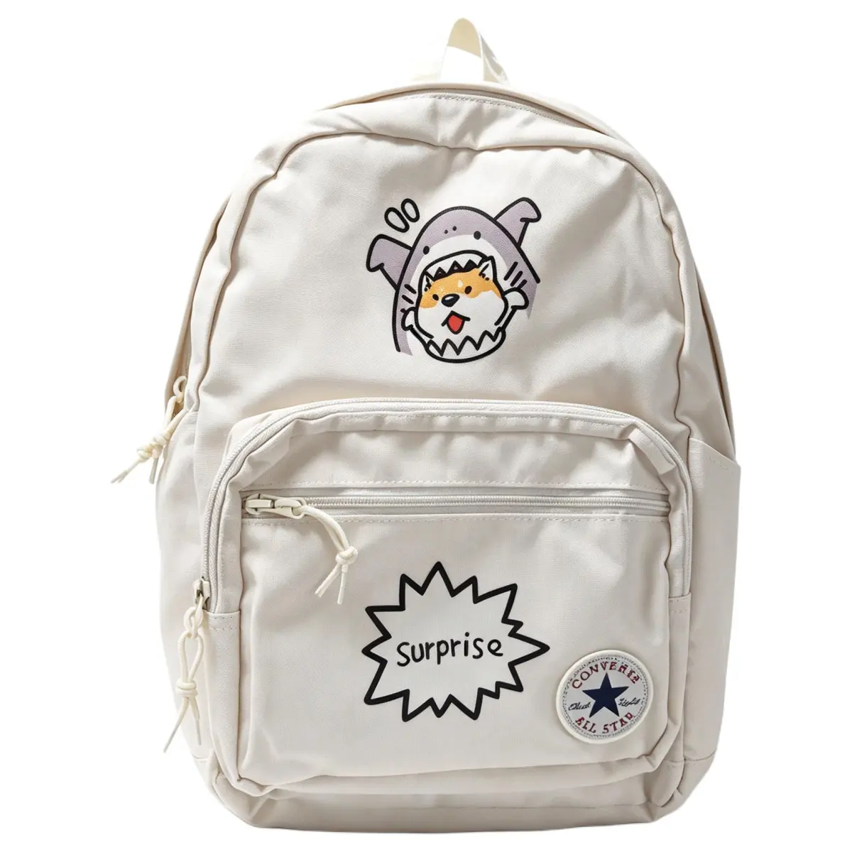 Converse Polyester Backpack Campus Style Unisex White