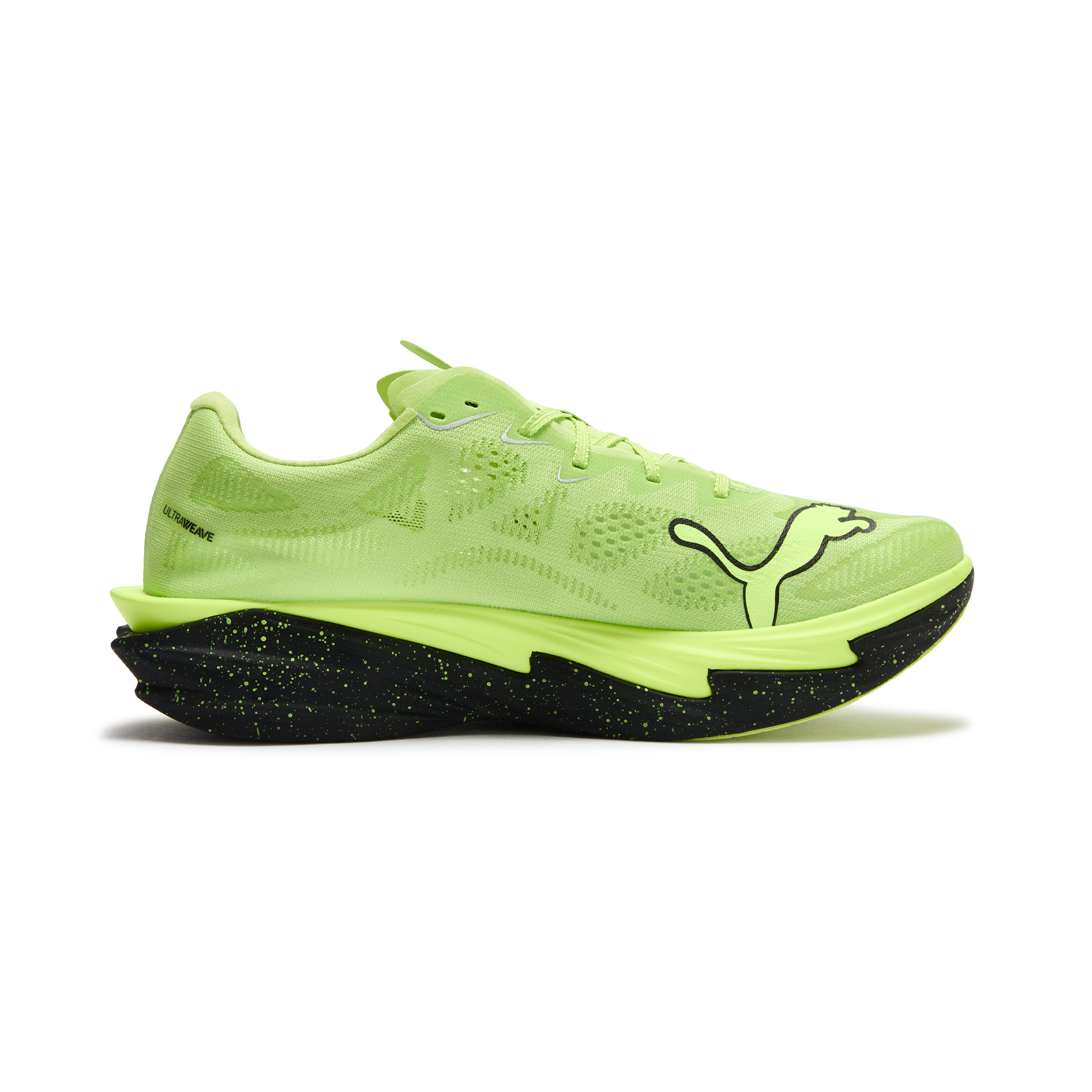 Мужские кроссовки PUMA Deviate Nitro Elite 4 (салатовые) — 亮绿色-PUMA黑色 — фото 2