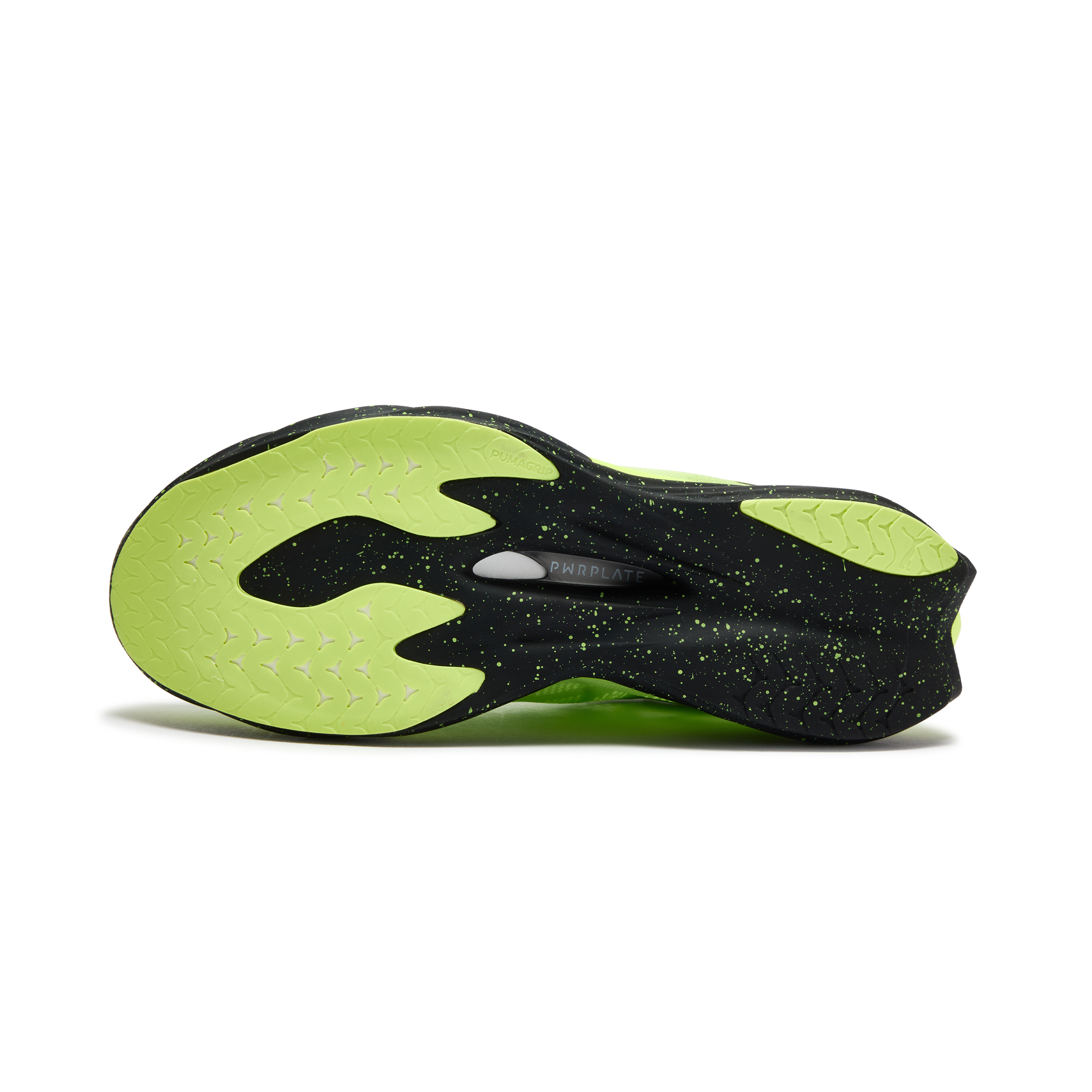 Мужские кроссовки PUMA Deviate Nitro Elite 4 (салатовые) — 亮绿色-PUMA黑色 — фото 4